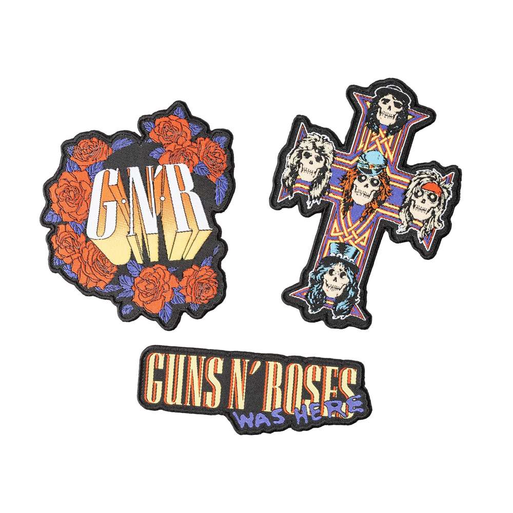 Grupo Erik Guns N' Roses - Set Of 3 Patch Set - Mehrfarben